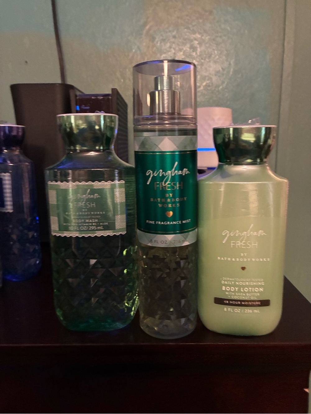 Gingham Fresh Bath & Body Works Trio in Green💚       🆕